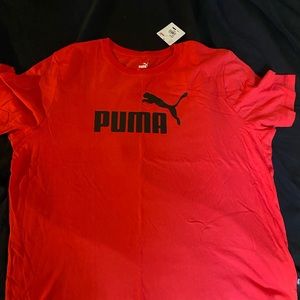Mens Red Puma T-Shirt